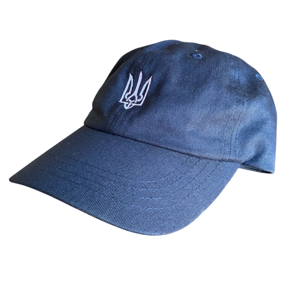 The Classics Ukraine Trident Dad Hat Adjustable Blue Tryzub Cotton Twill Classic